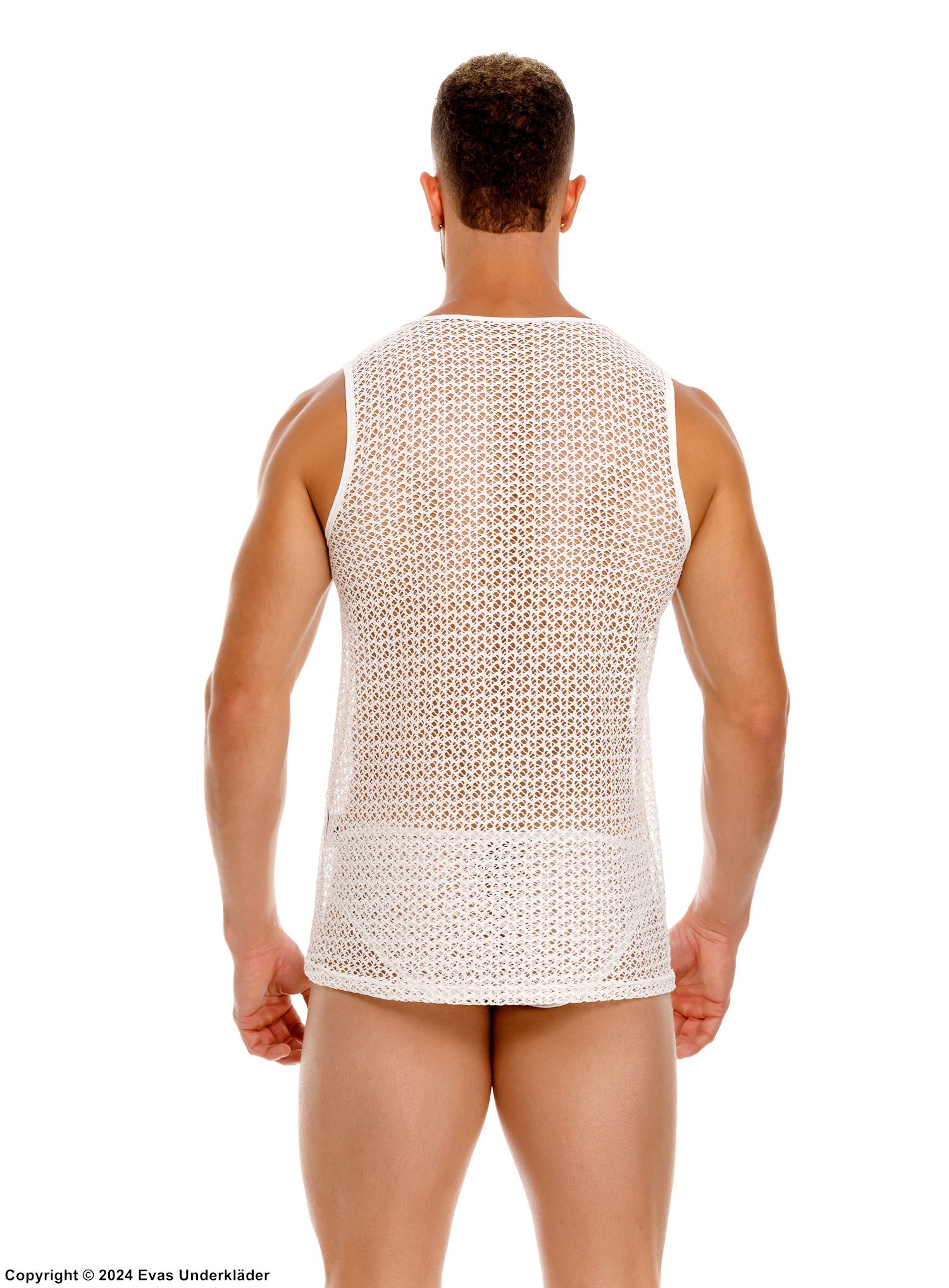 Men's tank top, knit net